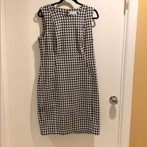Houndstooth Calvin Klein dress.